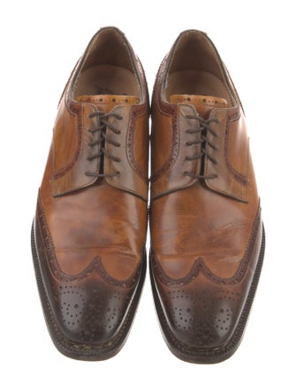 Barney's New York Leather Lasercut Accents Spectators