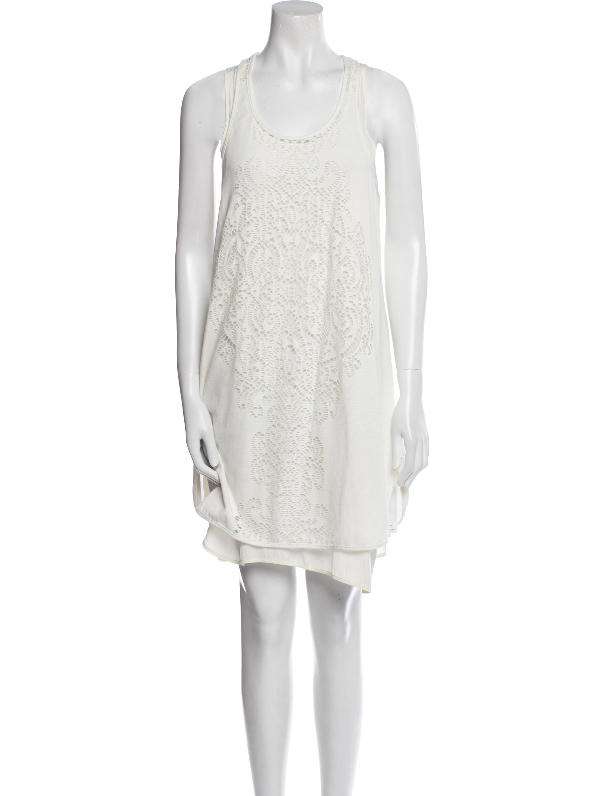 Barney's New York Scoop Neck Mini Dress