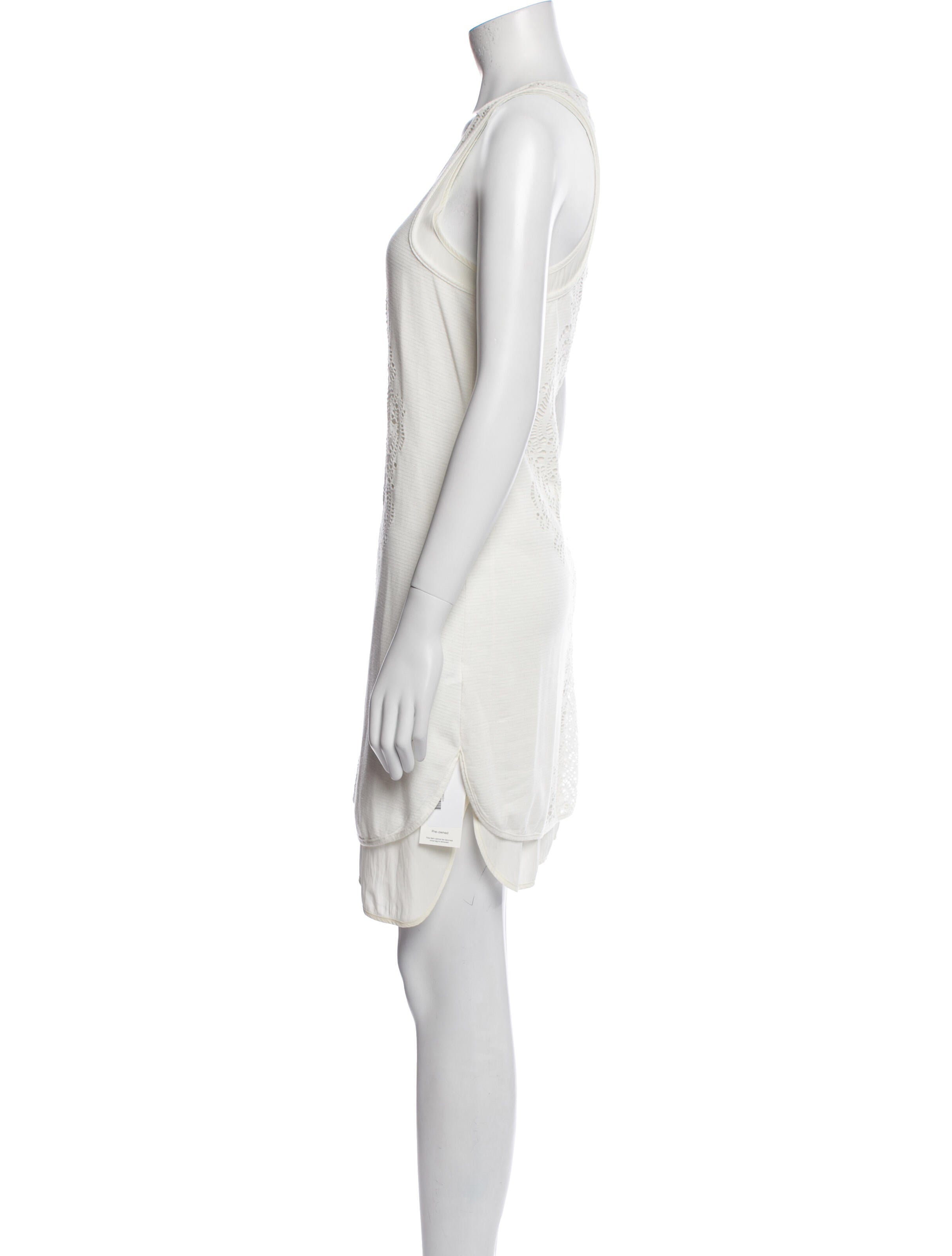 Barney's New York Scoop Neck Mini Dress