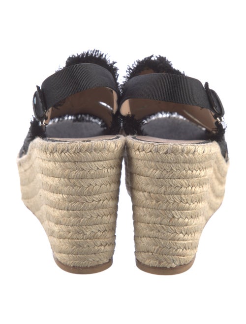 Barney's New York Denim Raw-Edge Trim Espadrilles