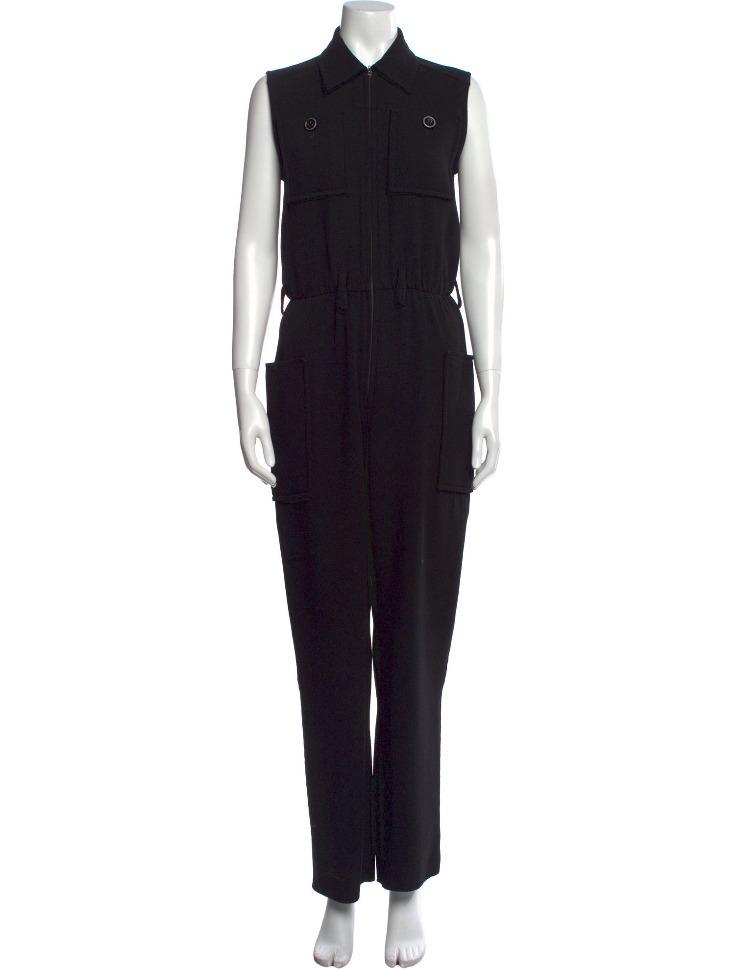 Barney's New York Virgin Wool Crew Neck Jumpsuit