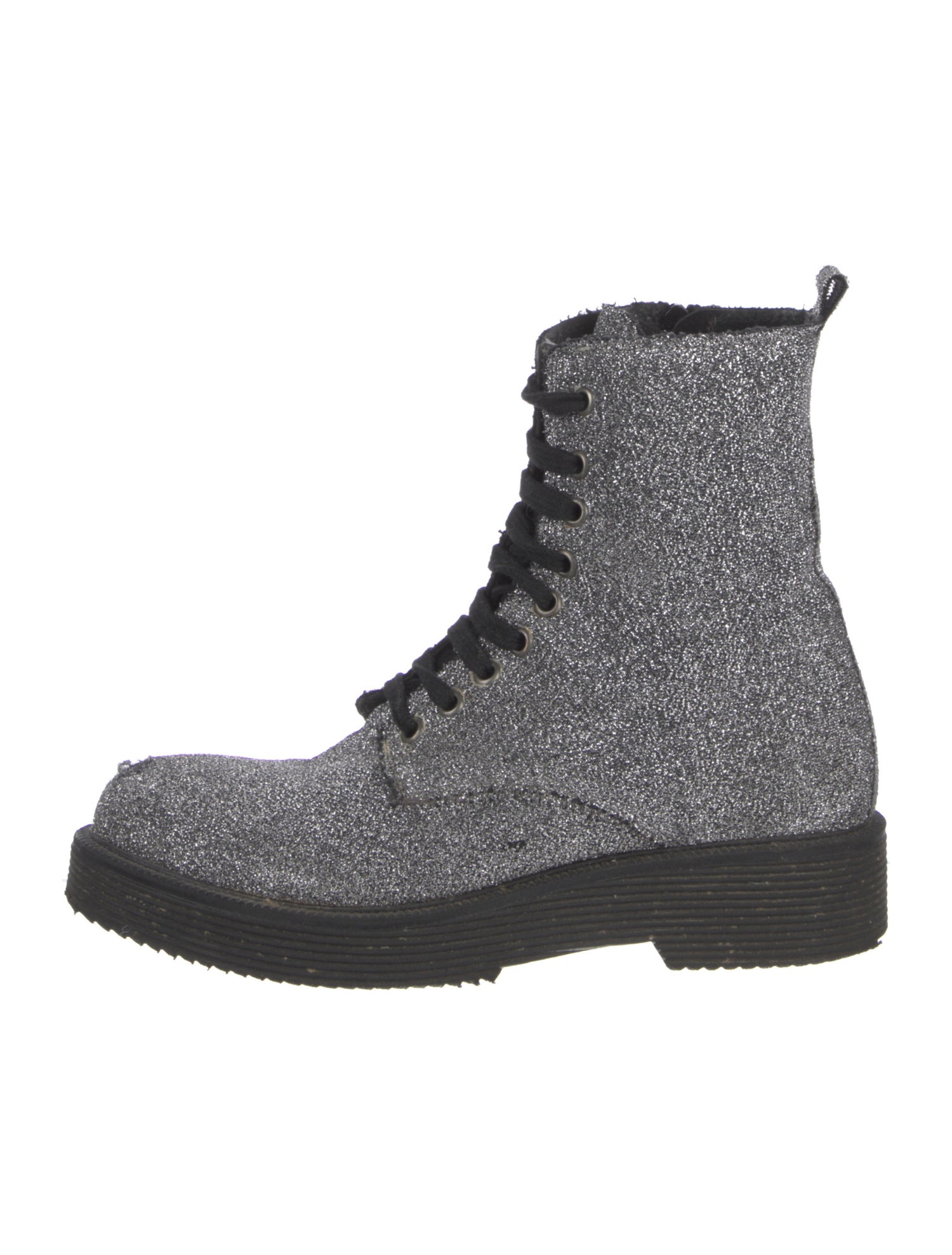 Barney's New York Glitter Combat Boots