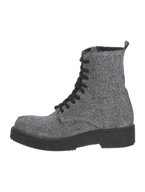 Barney's New York Glitter Combat Boots