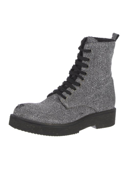 Barney's New York Glitter Combat Boots