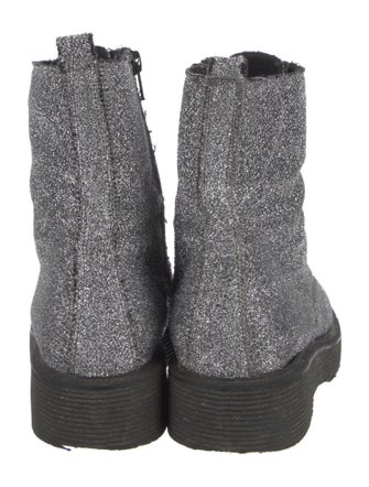 Barney's New York Glitter Combat Boots