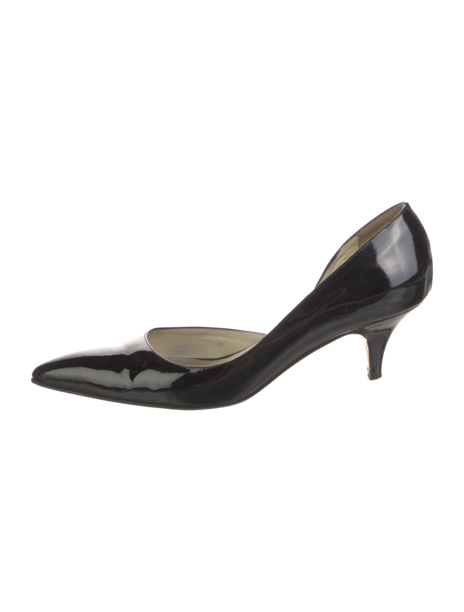 Barney's New York Patent Leather D'Orsay Pumps
