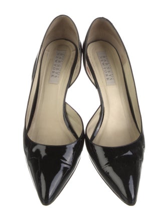 Barney's New York Patent Leather D'Orsay Pumps