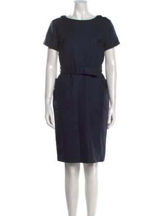 Barney's New York Virgin Wool Knee-Length Dress