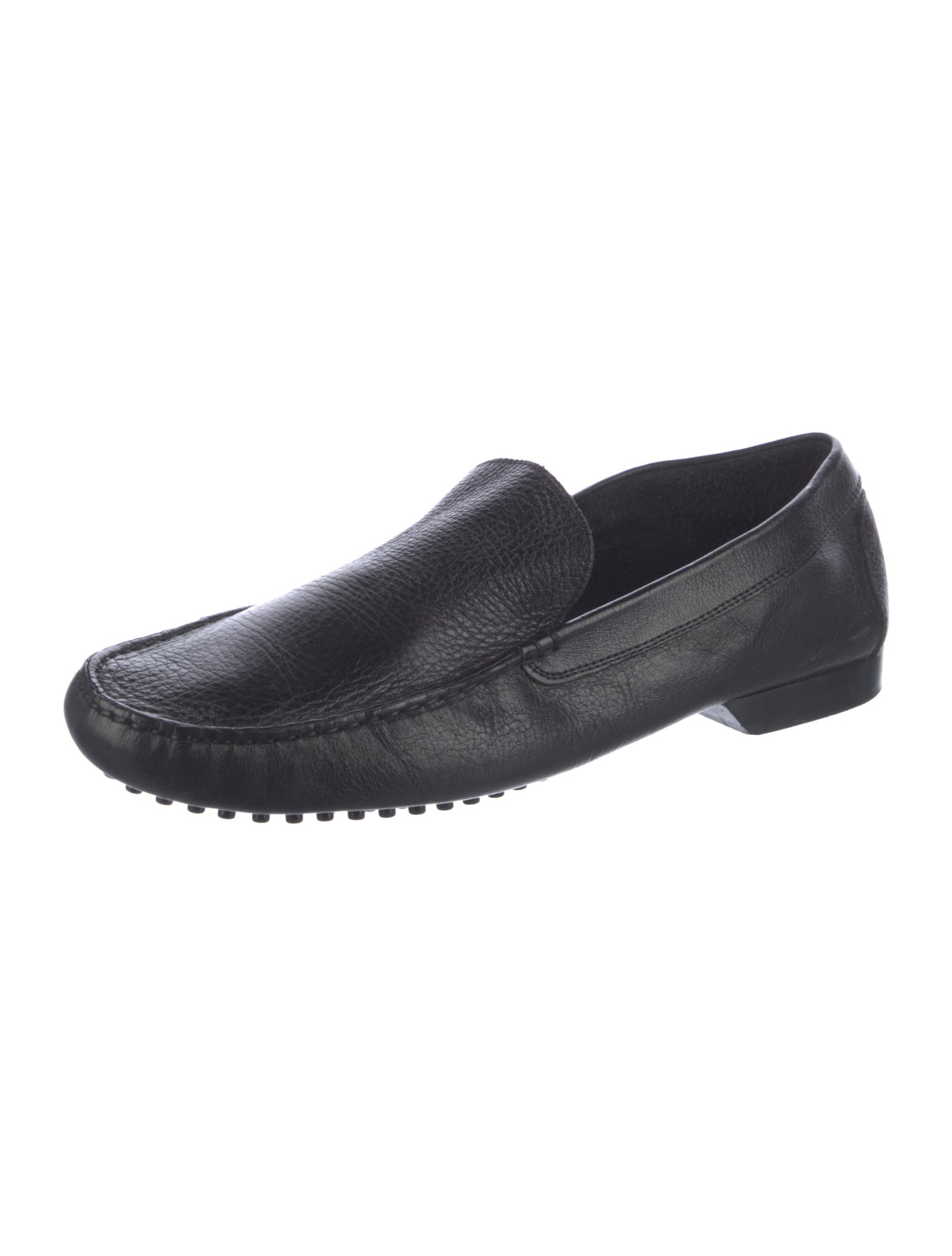 Barney's New York Leather Loafer Sneakers