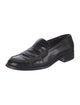 Barney's New York Embossed Leather Loafers