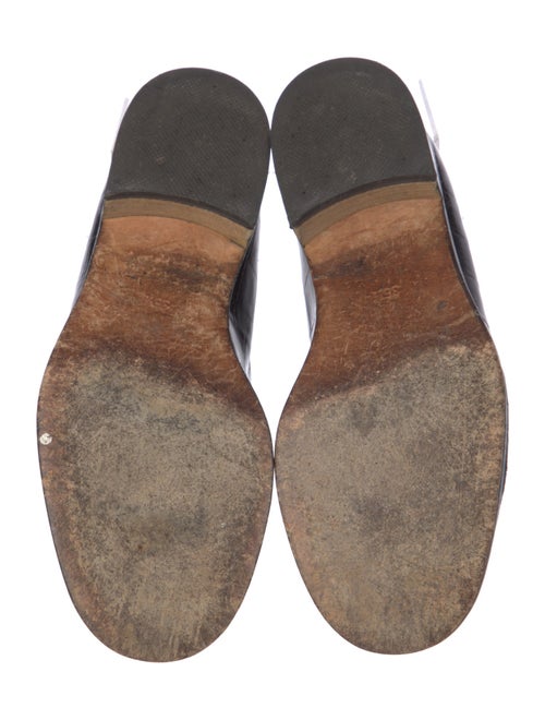 Barney's New York Embossed Leather Loafers