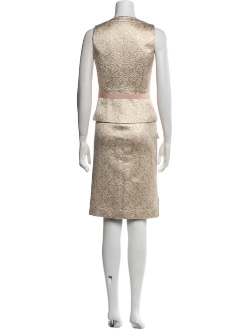 Barney's New York Silk Printed Skirt Suit