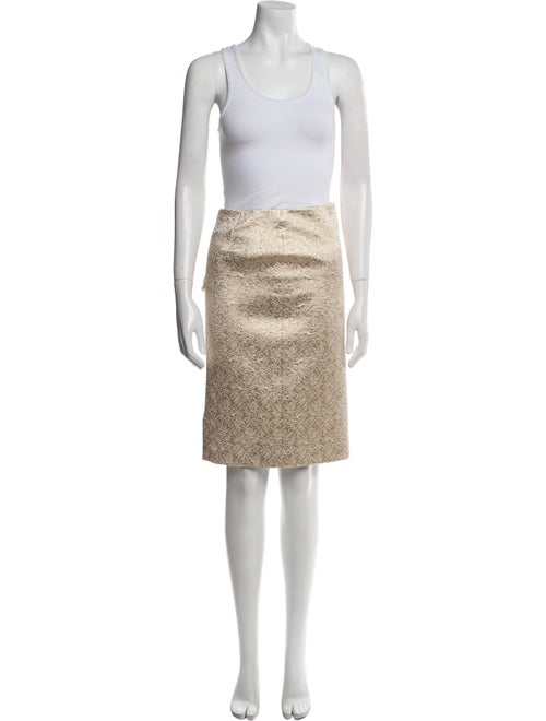 Barney's New York Silk Printed Skirt Suit