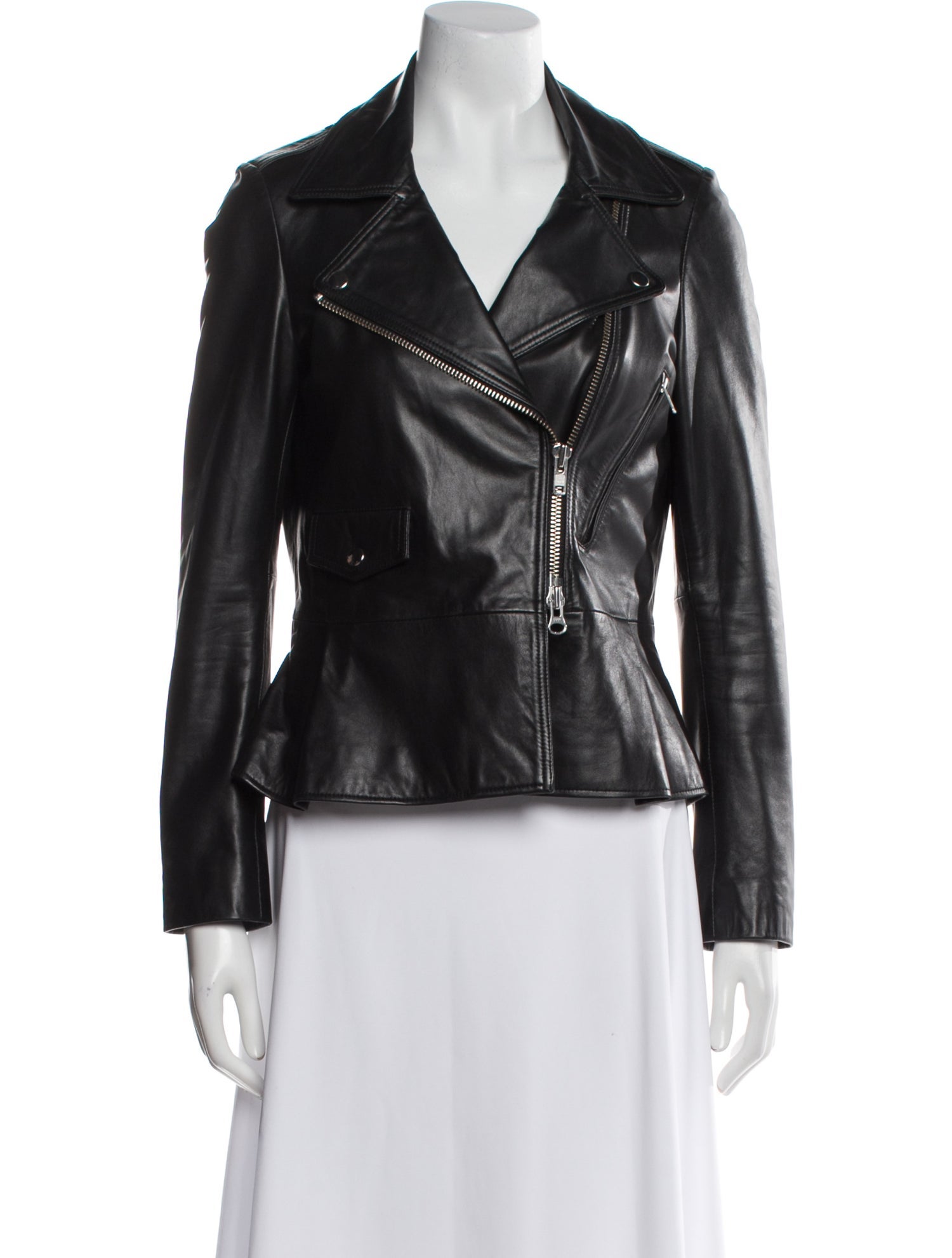 Barney's New York Leather Biker Jacket