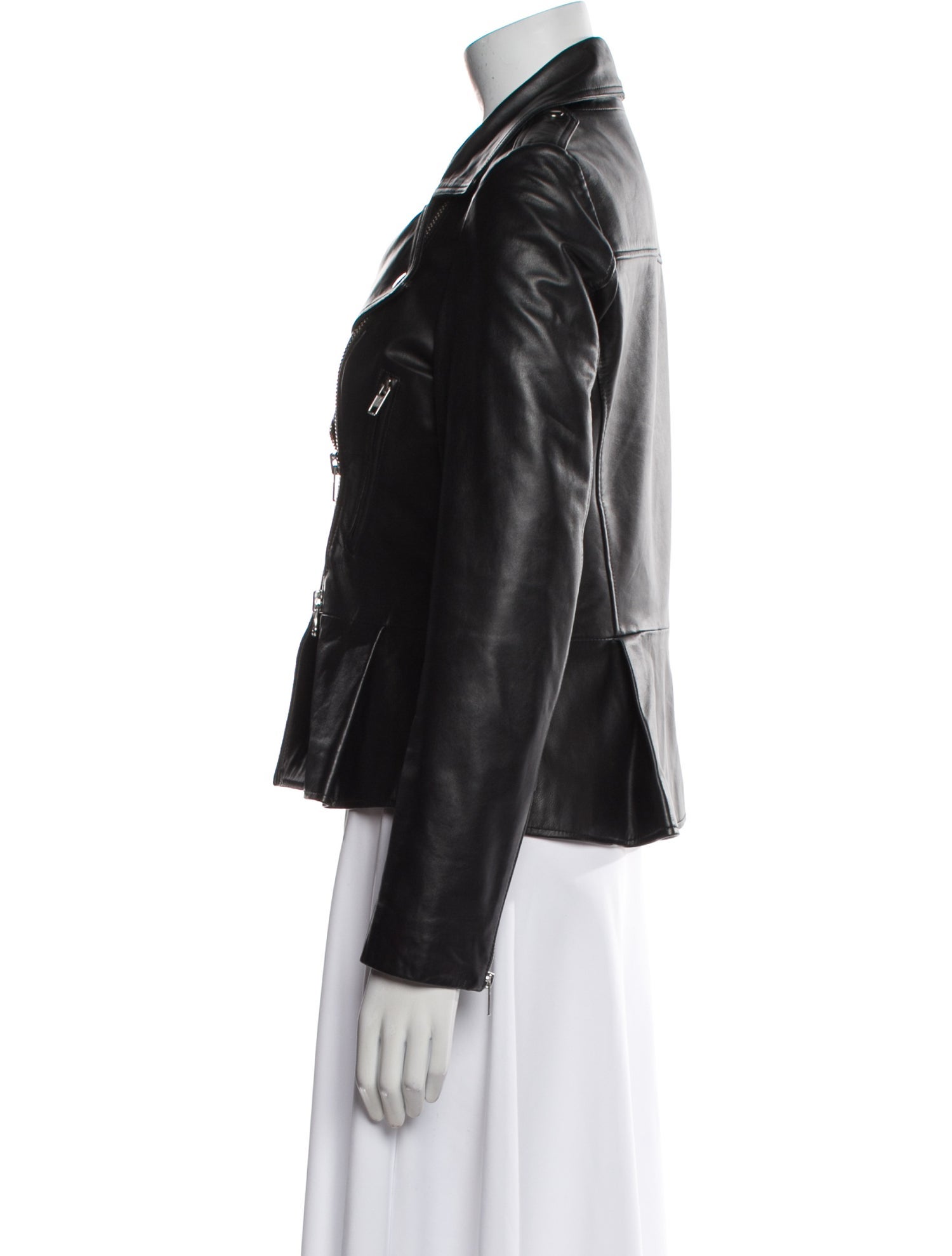 Barney's New York Leather Biker Jacket