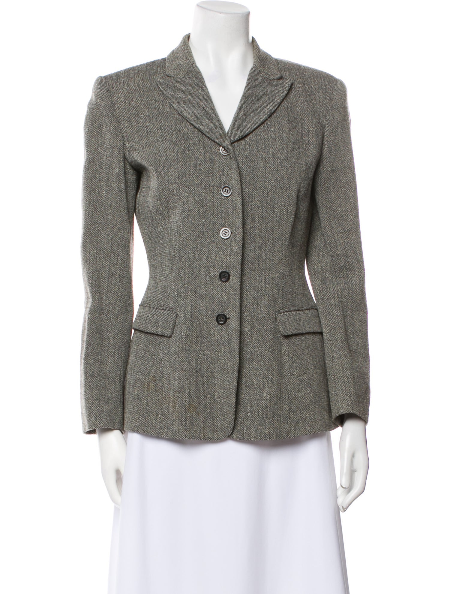 Barney's New York Wool Printed Blazer