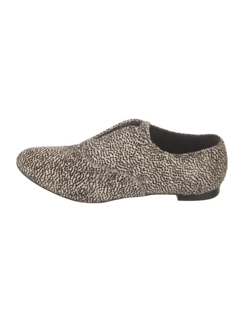 Barney's New York Ponyhair Animal Print Oxfords