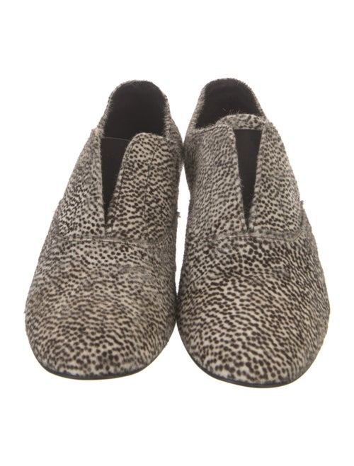 Barney's New York Ponyhair Animal Print Oxfords