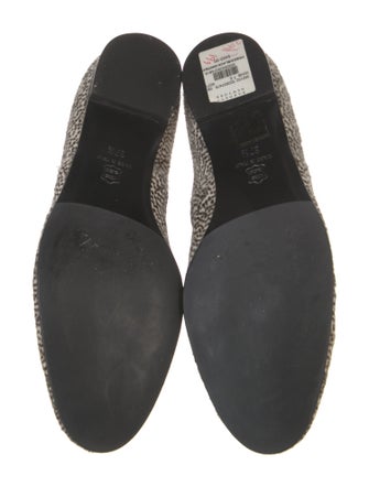 Barney's New York Ponyhair Animal Print Oxfords