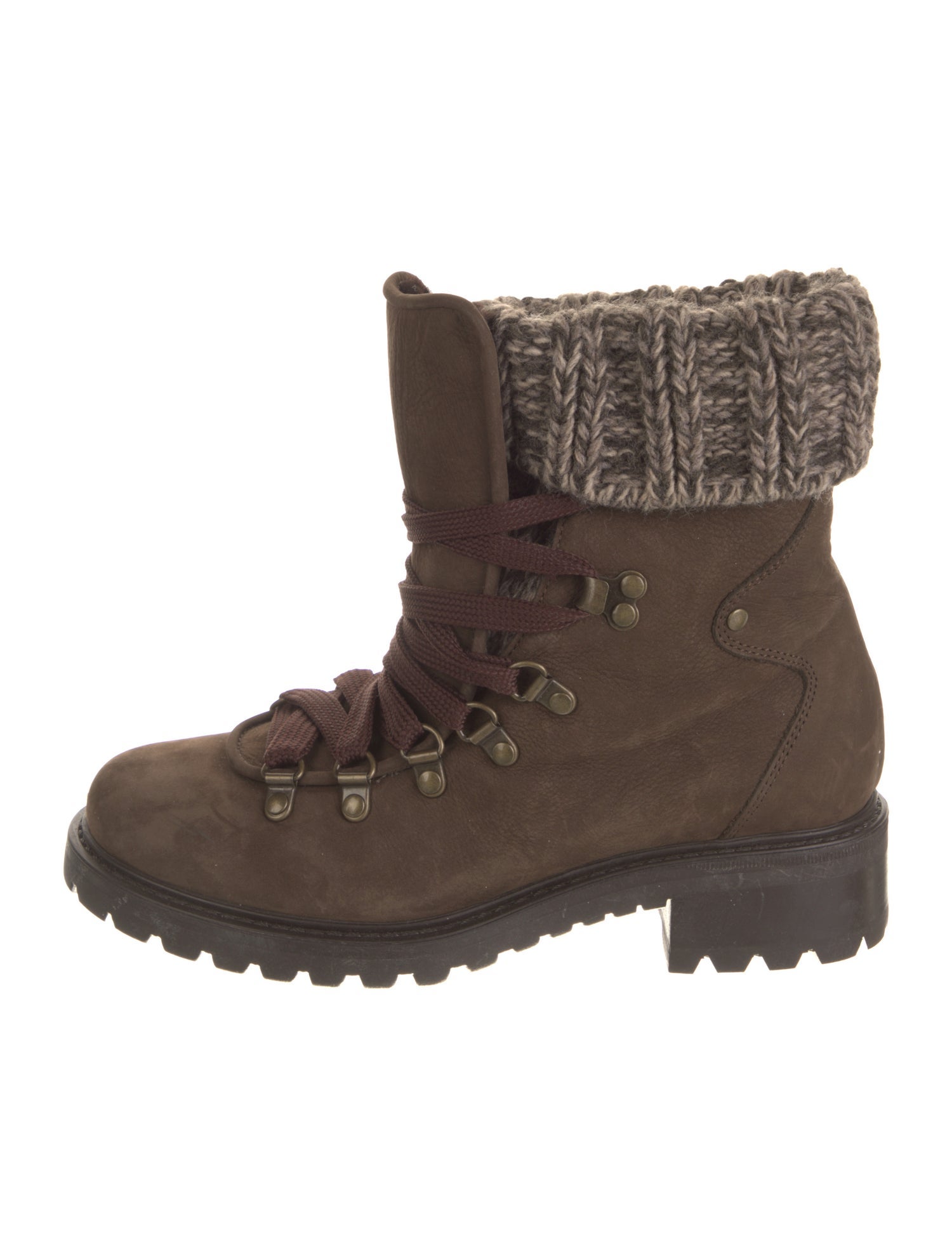 Barney's New York Suede Combat Boots
