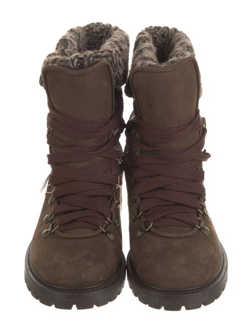 Barney's New York Suede Combat Boots