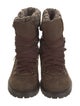 Barney's New York Suede Combat Boots