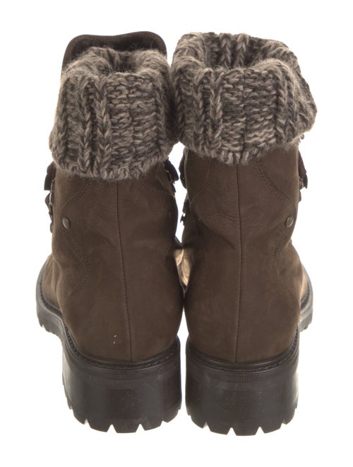 Barney's New York Suede Combat Boots