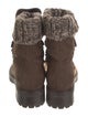 Barney's New York Suede Combat Boots