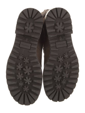 Barney's New York Suede Combat Boots