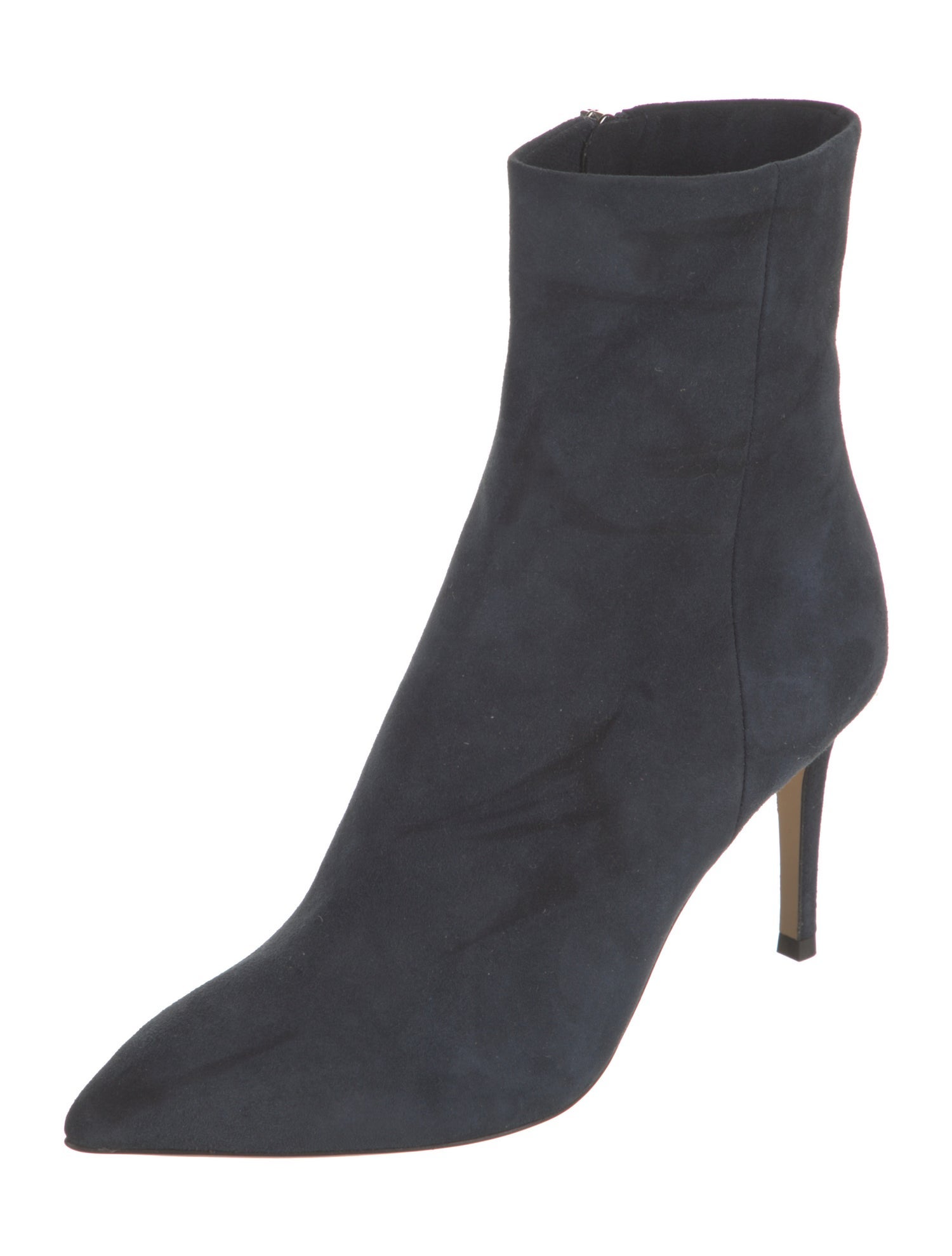 Barney's New York Suede Leather Trim Embellishment Boots