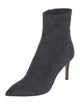 Barney's New York Suede Leather Trim Embellishment Boots