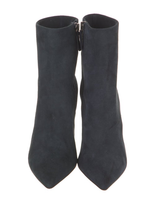 Barney's New York Suede Leather Trim Embellishment Boots