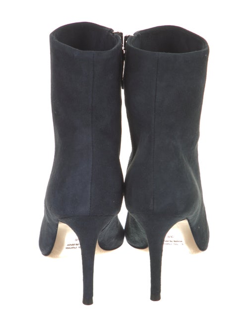 Barney's New York Suede Leather Trim Embellishment Boots