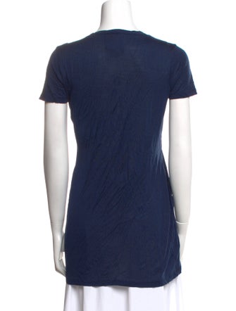 Barney's New York Silk V-Neck T-Shirt