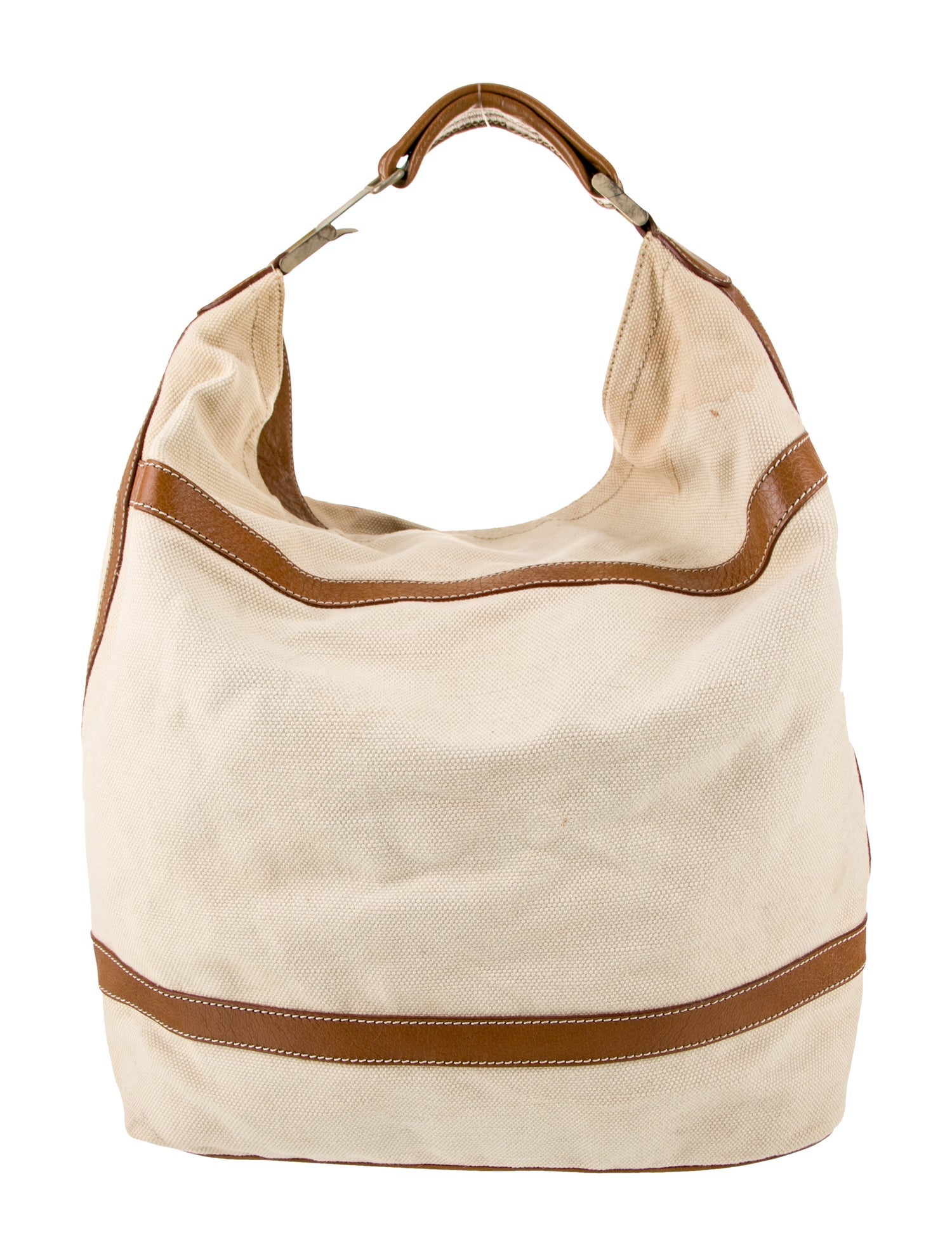 Barney's New York Canvas Top Handle Bag