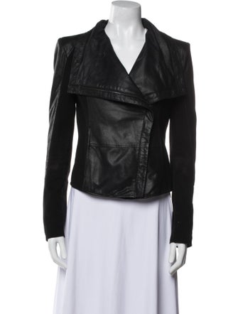 Barney's New York Leather Biker Jacket