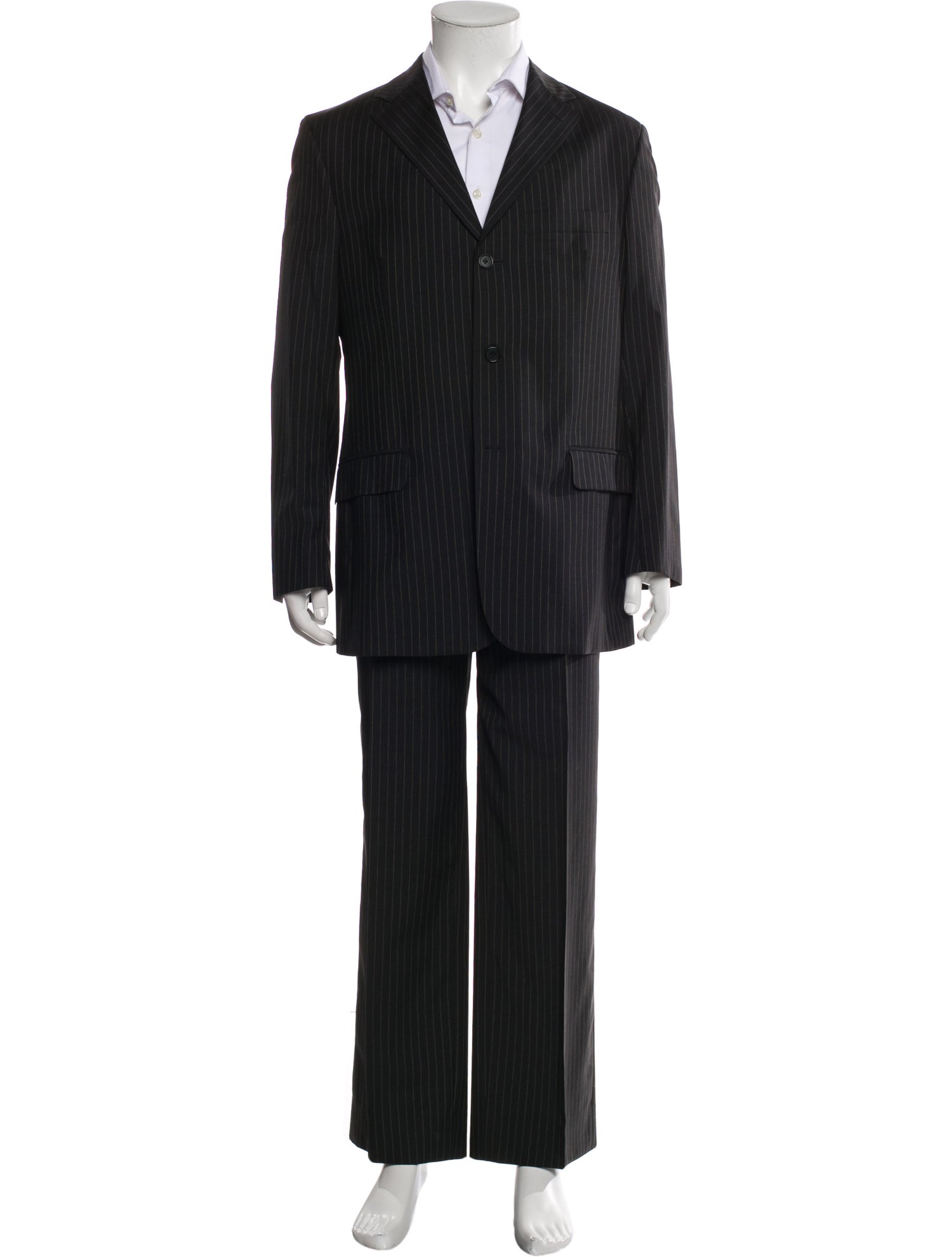 Barney's New York Wool Striped Two-Piece Suit