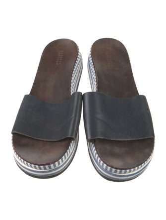 Barney's New York Leather Slides