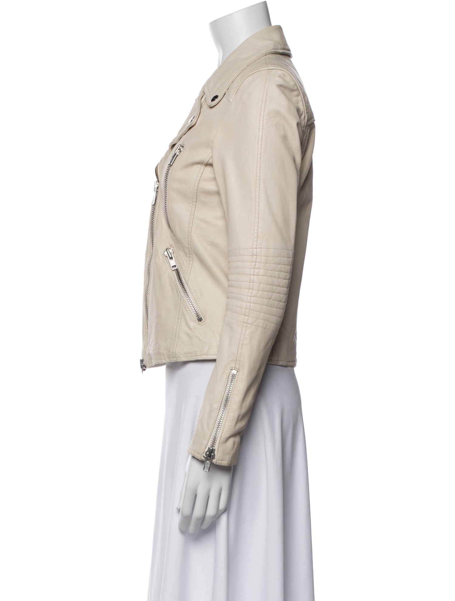 Barney's New York Lamb Leather Biker Jacket