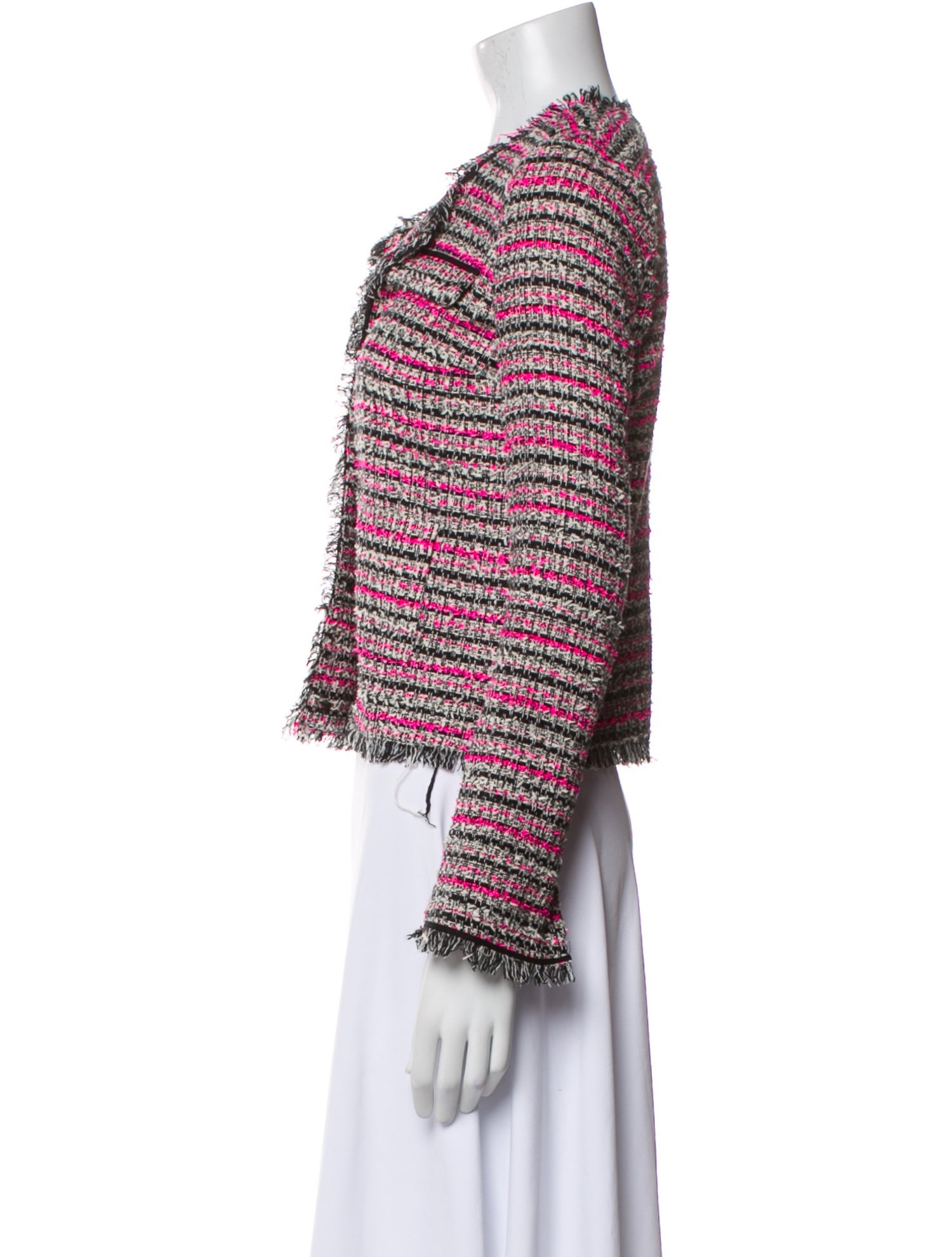 Barney's New York Silk Tweed Pattern Jacket