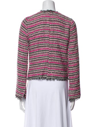 Barney's New York Silk Tweed Pattern Jacket