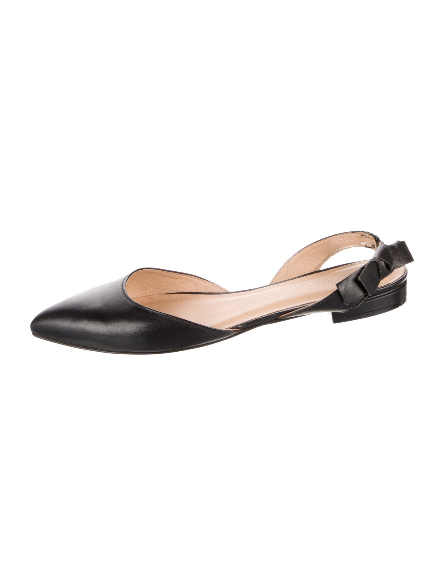 Barney's New York Leather Slingback Flats