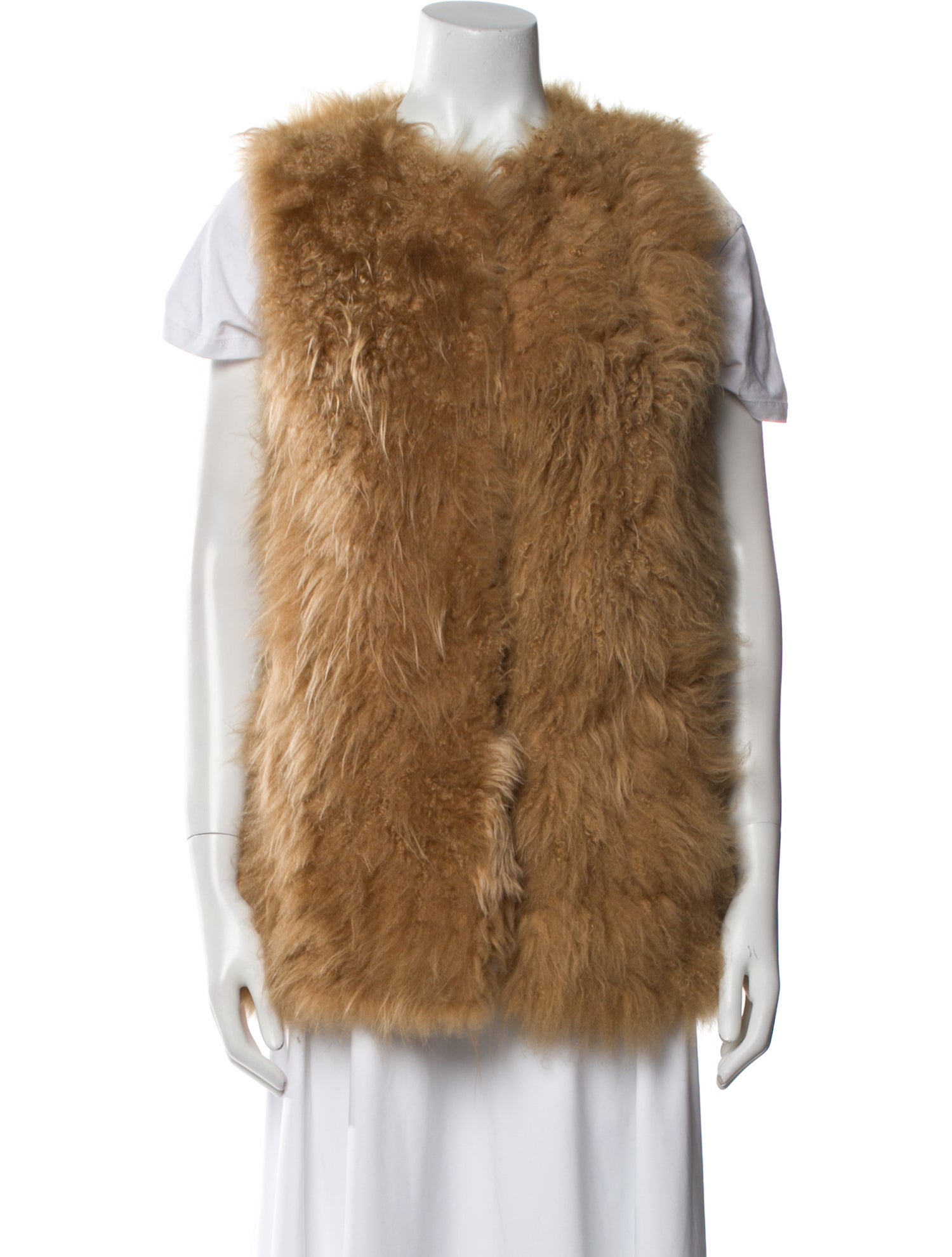 Barney's New York Lamb Fur Vest