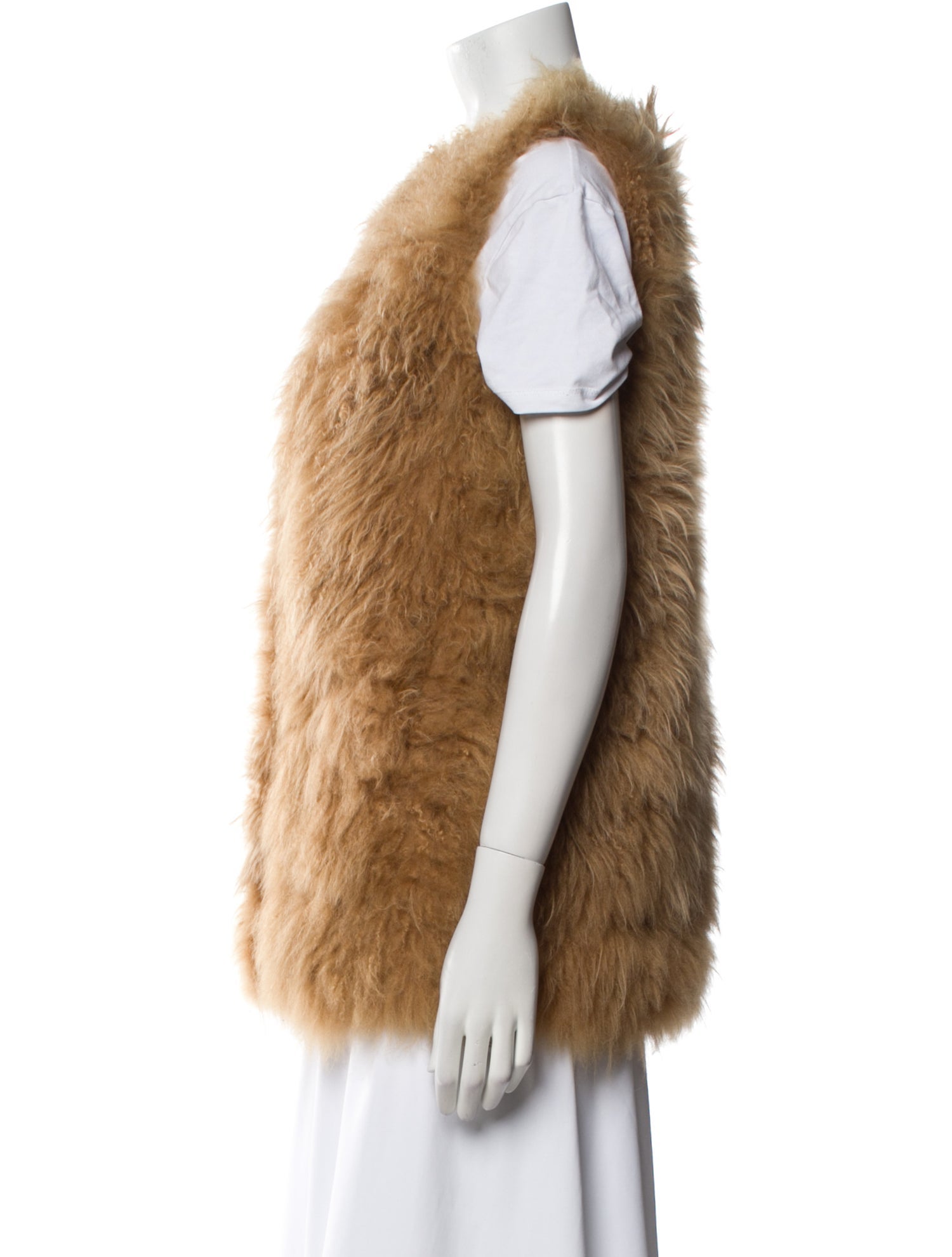 Barney's New York Lamb Fur Vest