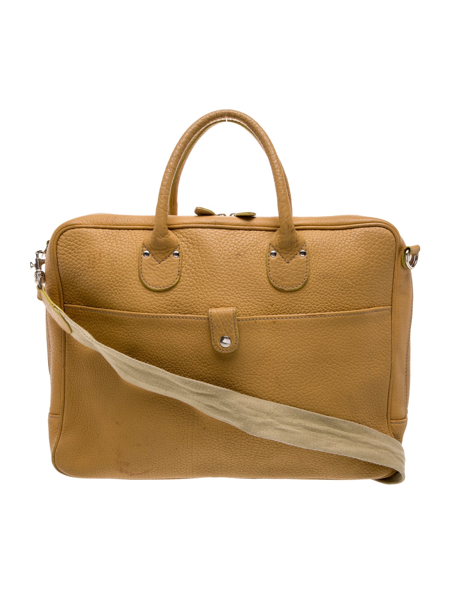 Barney's New York Leather Top Handle Bag