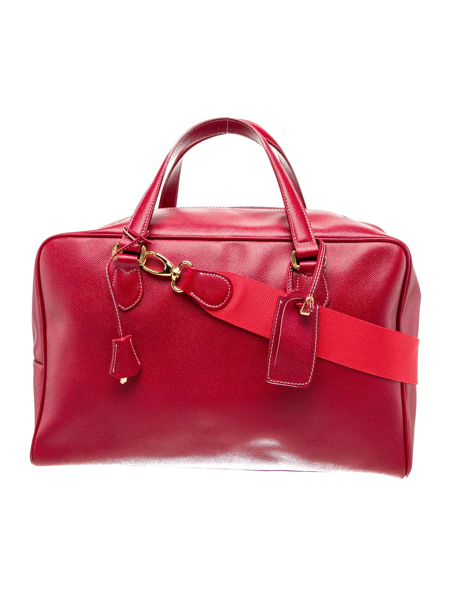 Barney's New York Leather Briefcase