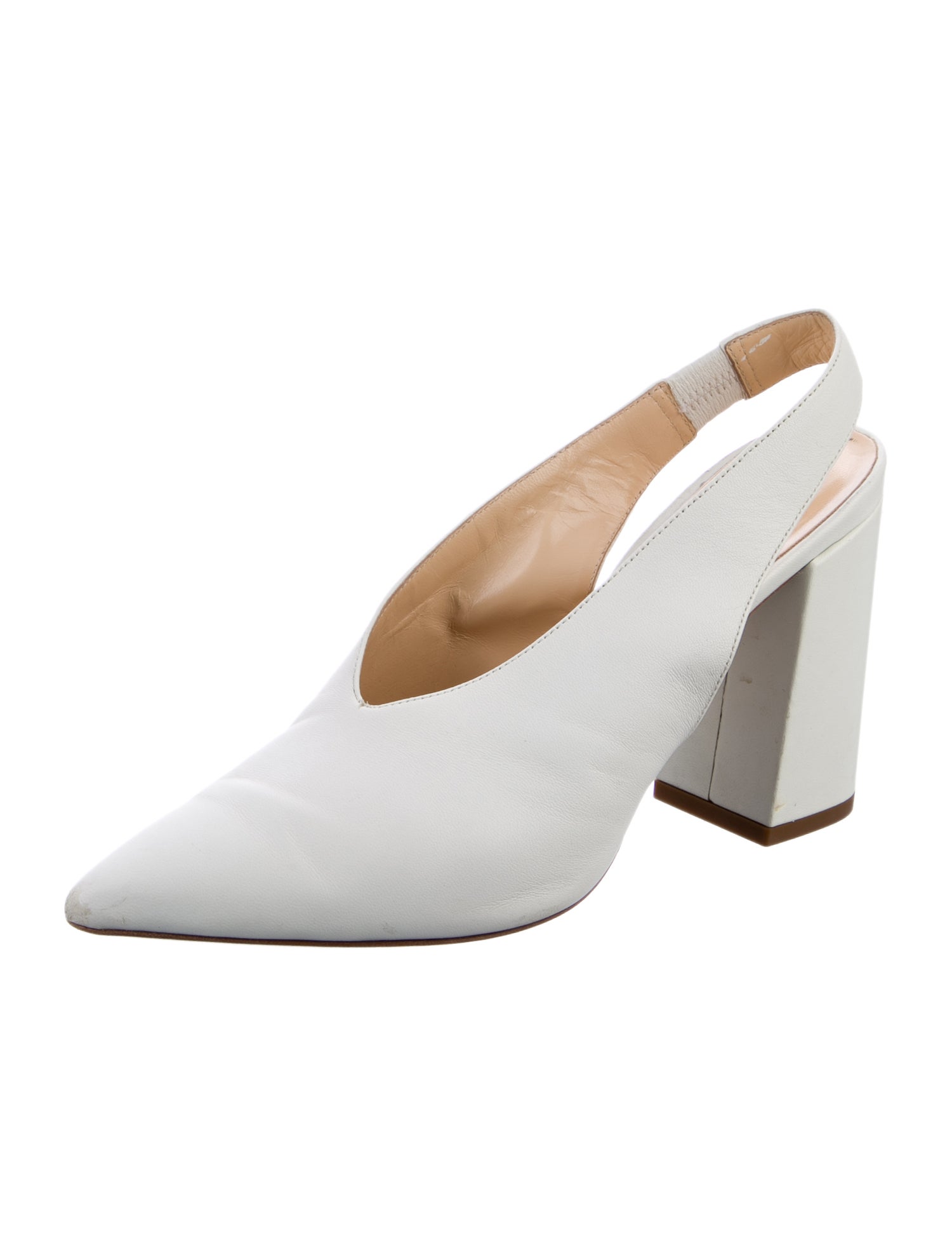 Barney's New York Leather Slingback Pumps