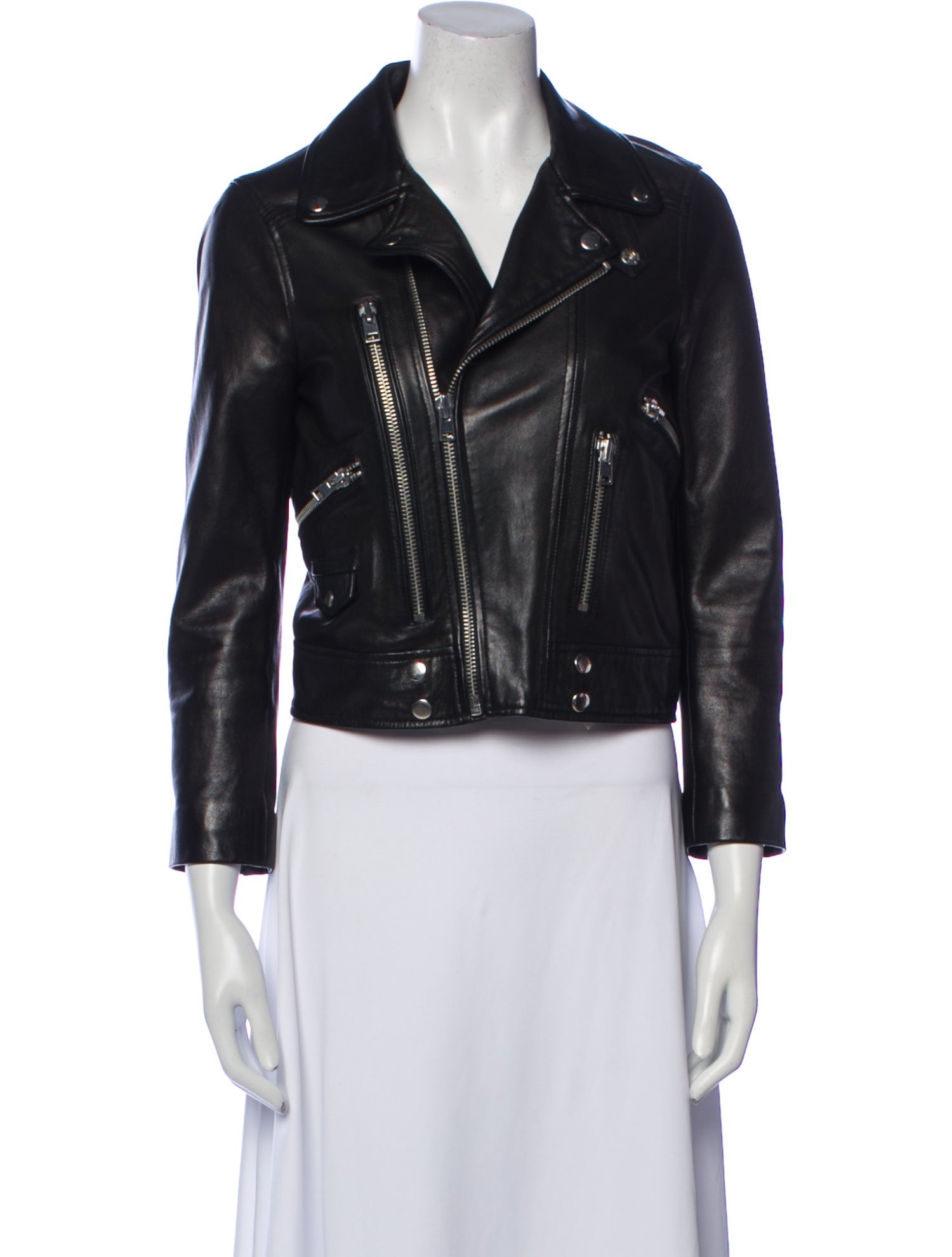 Barney's New York Lambskin Biker Jacket