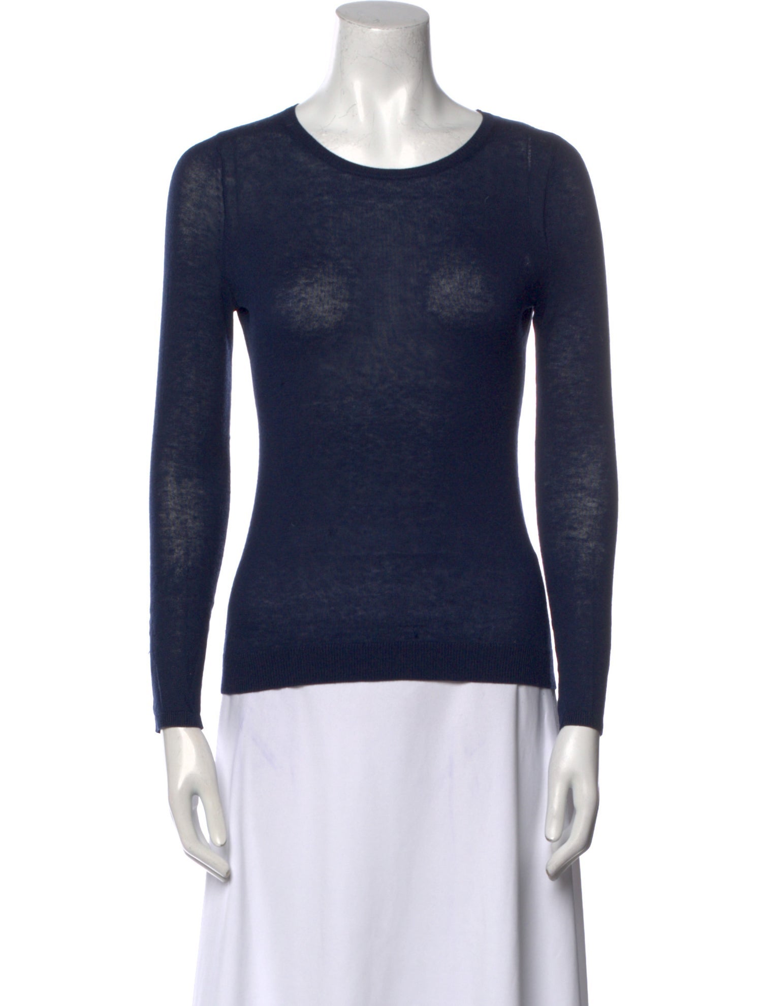 Barney's New York Silk Scoop Neck Sweater