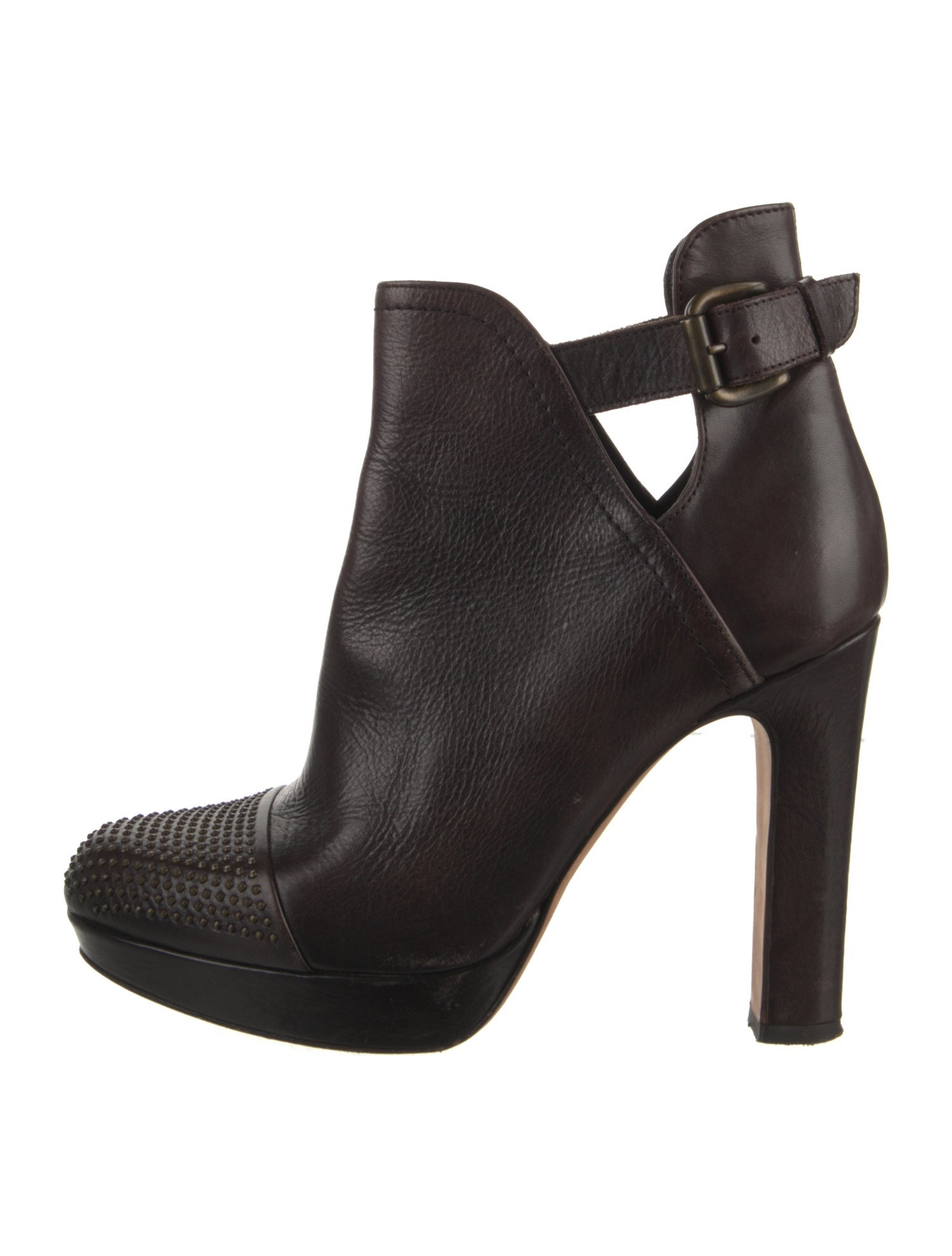 Barney's New York Leather Studded Accents Boots